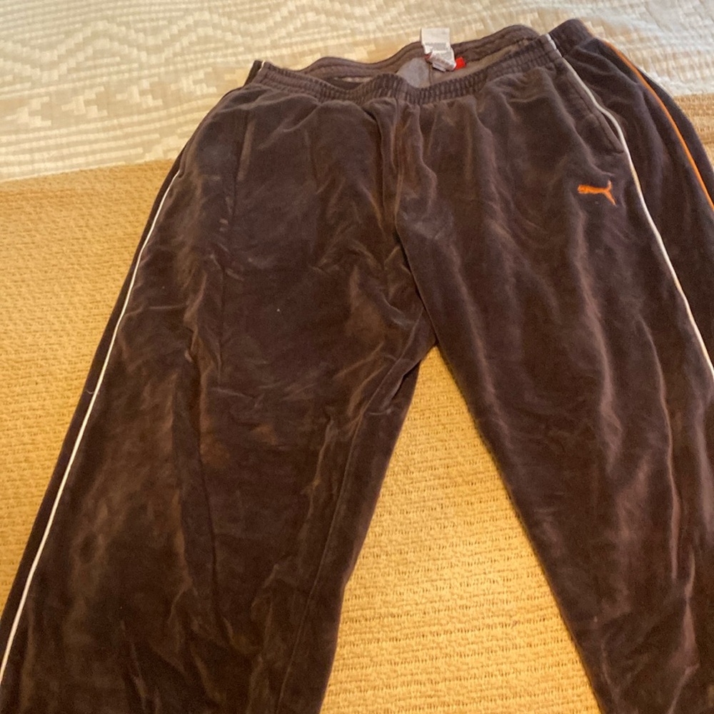 Vintage puma velour leisure pants